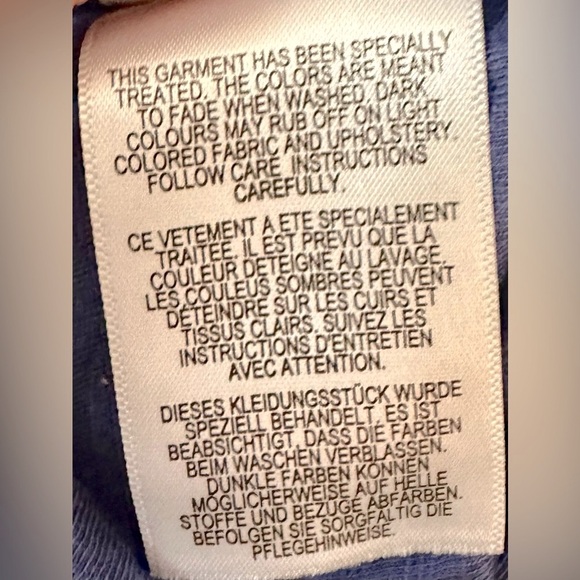 Tommy Bahama 100% Cotton Sleeveless Collared V Neck Blue Button Down Shirt - Picture 6 of 6